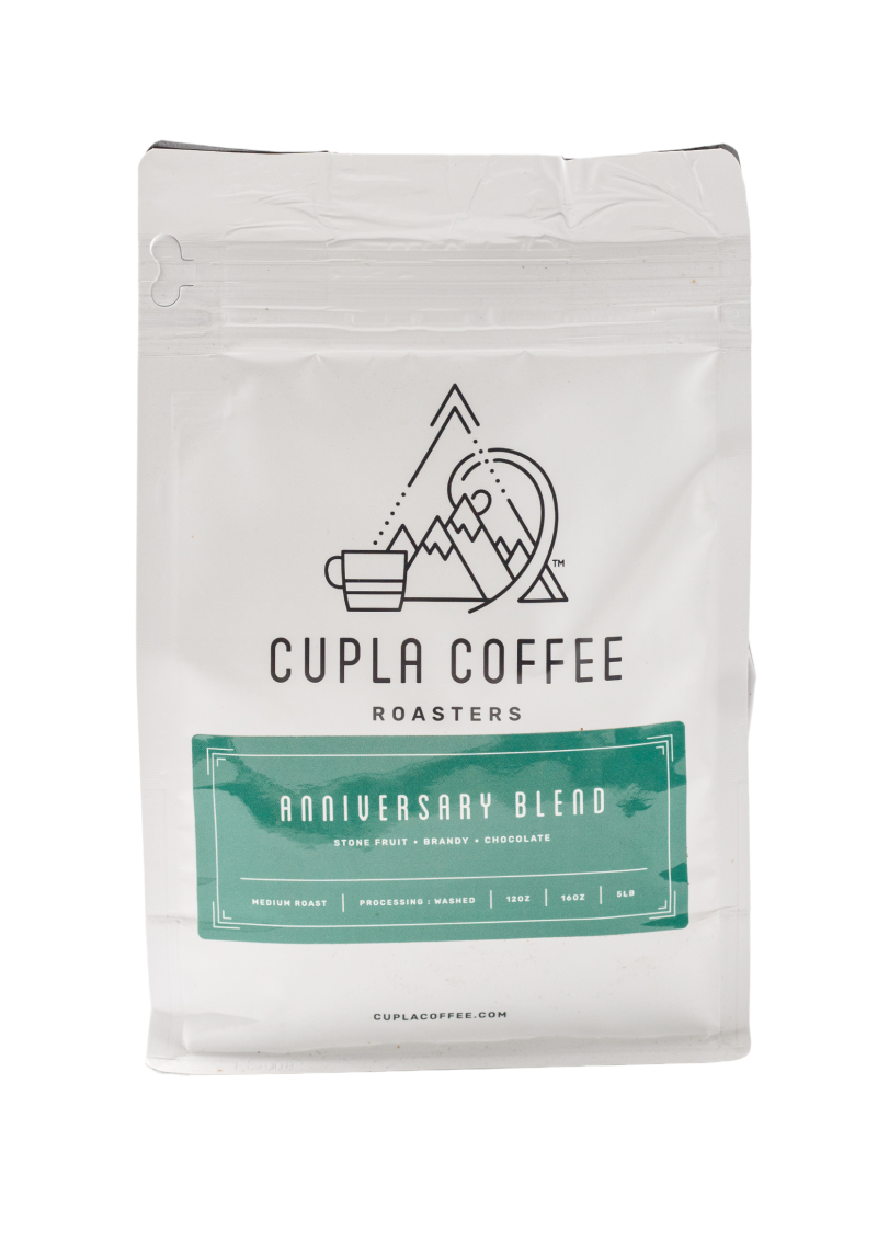 Cupla Coffee Anniversary Blend bag.