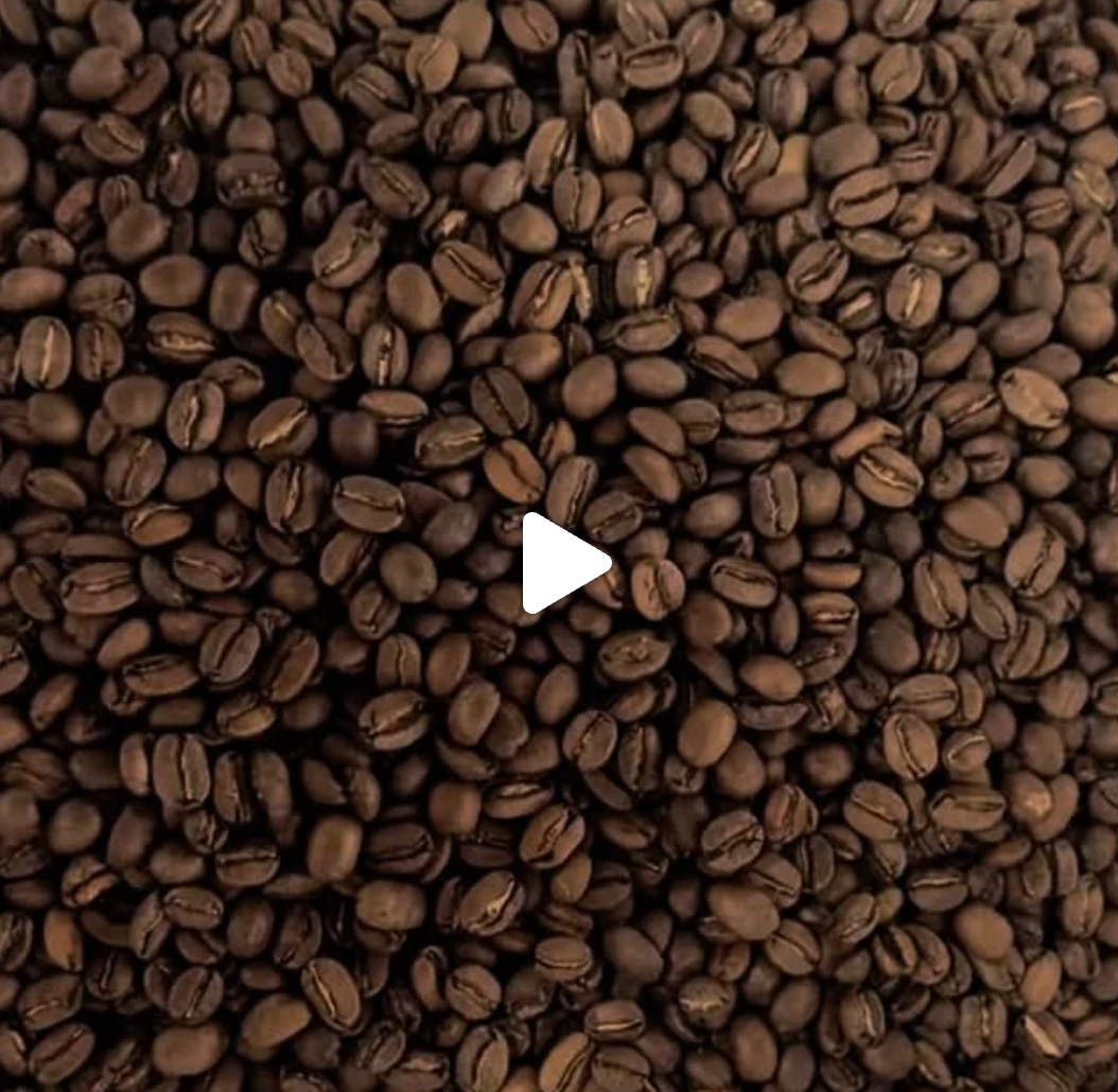 Close-up of fresh roasted coffee beans.